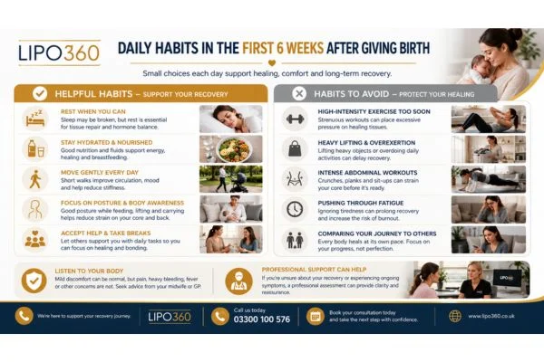 What to Do (and Avoid) in the First 6 Weeks After Giving Birth To Avoid Diastasis Recti 3 First 6 Weeks After Giving Birth To Avoid Diastasis Recti Brighton : Daily Habits in the First 6 Weeks After Giving Birth